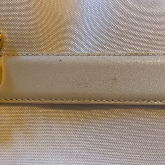 Stylish Vintage Palsha Picasso White Genuine Leather Belt with Gold Hardware! main image 6